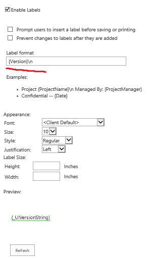 How to automatically display the document version number in the Header ...