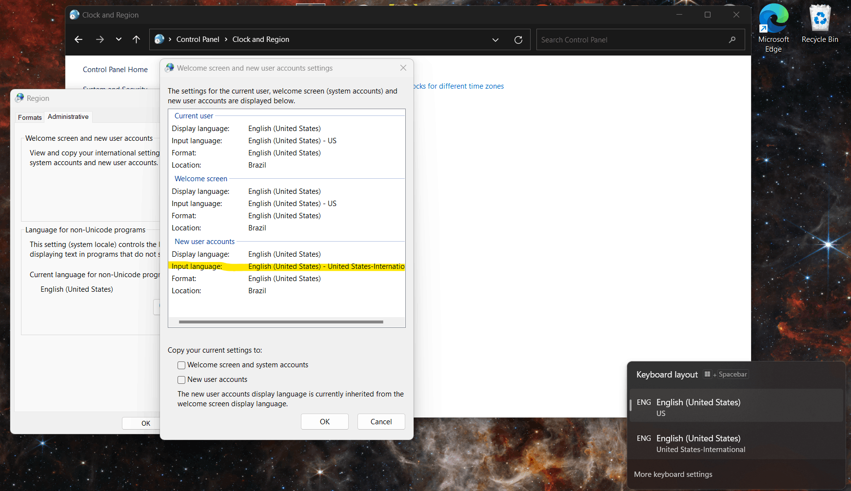 How do I get rid of this extra keyboard layout for good? - Microsoft Q&A