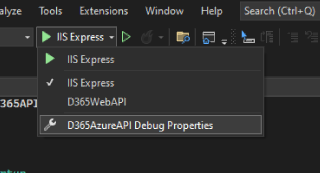 ERROR: “The project doesn't know how to run the profile IIS Express ...