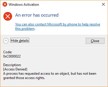 Windows 10 is no longer activated after PC crash. Error codes ...