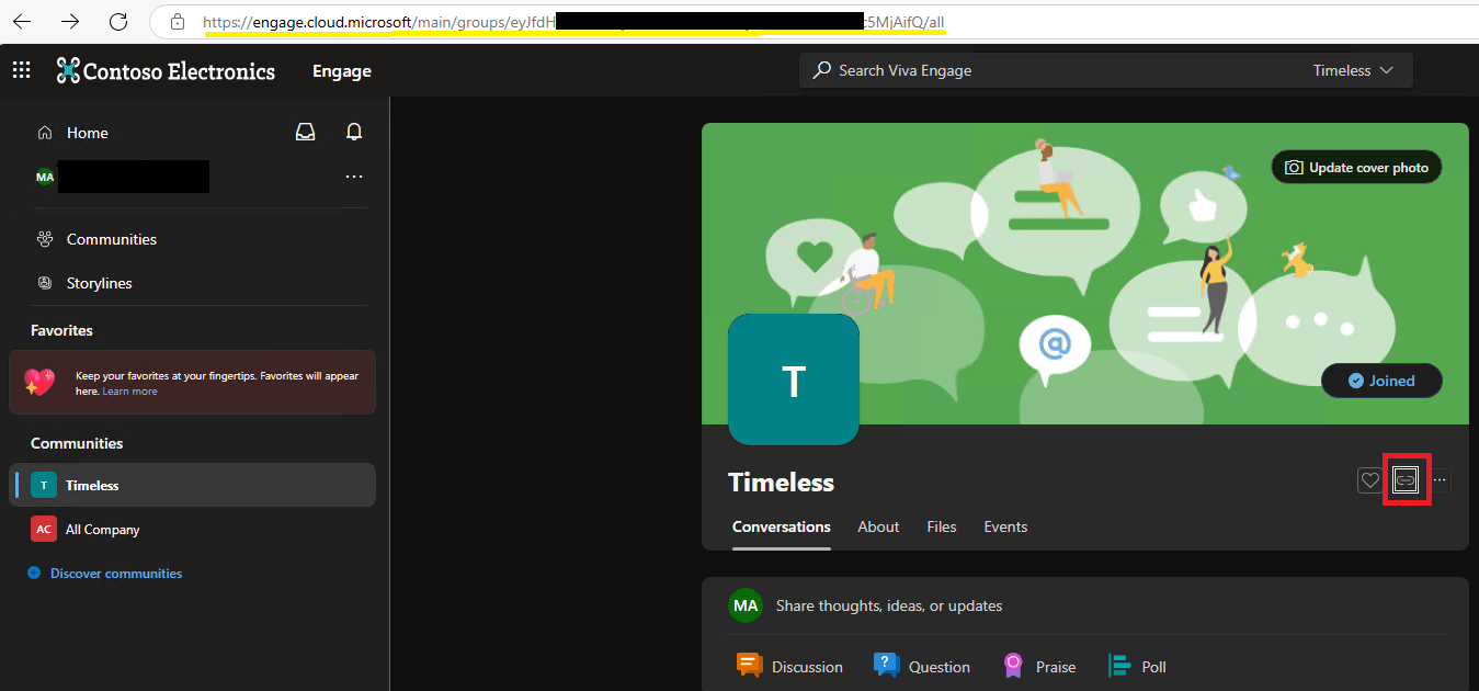 Is there a direct link to join a Viva Engage Community to create a ...