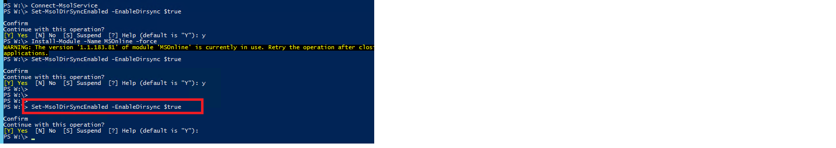 EnableDirsync