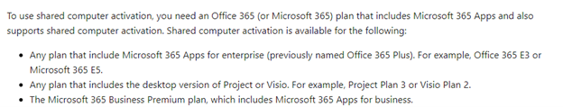 office error : cannot use the account for computer with shared computer ...