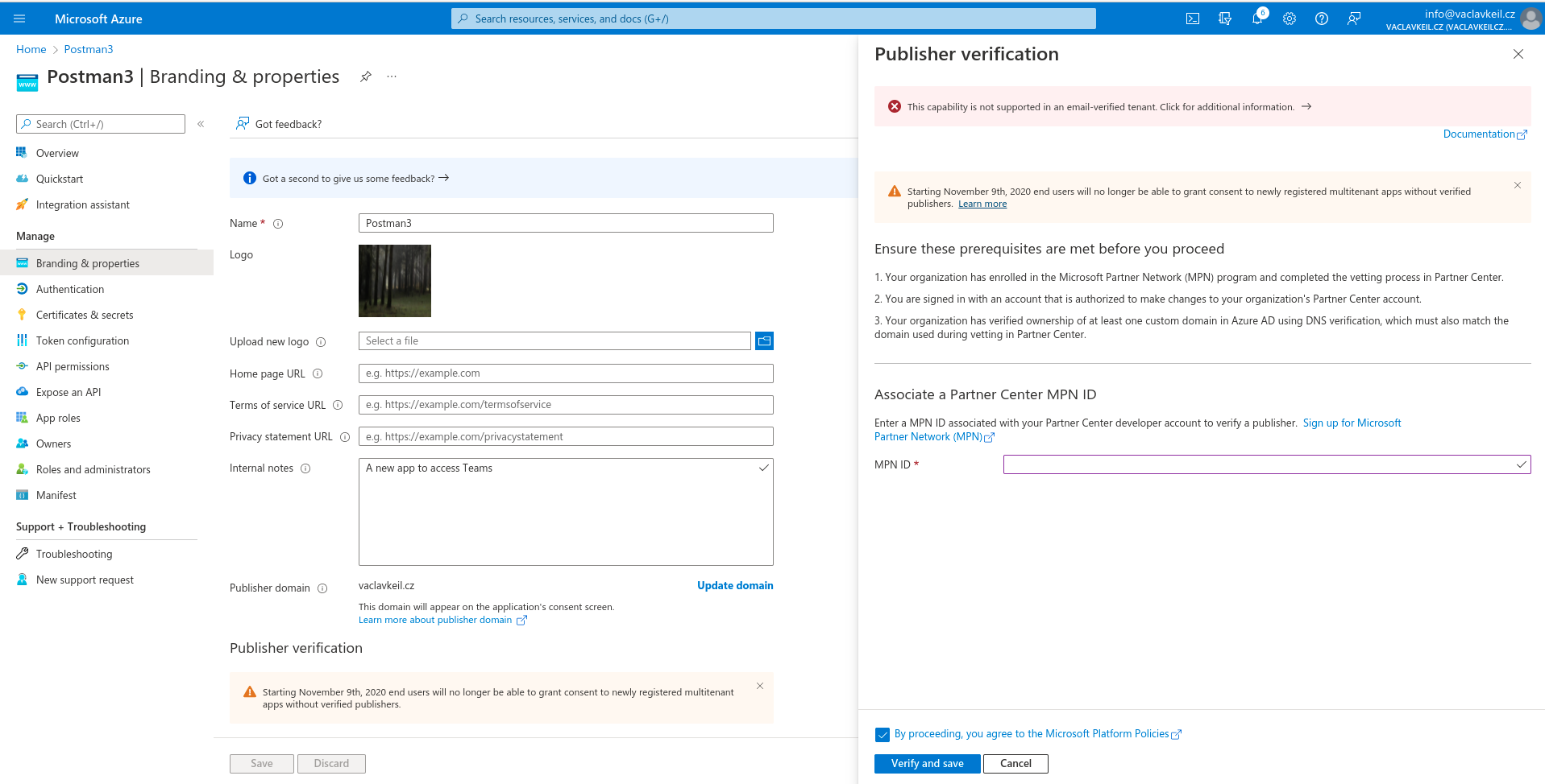 app for the Microsoft Graph API login issue - Microsoft Q&A