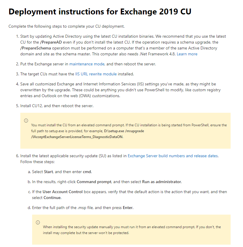 Is there any article on Microsoft docs on best practice for installing ...