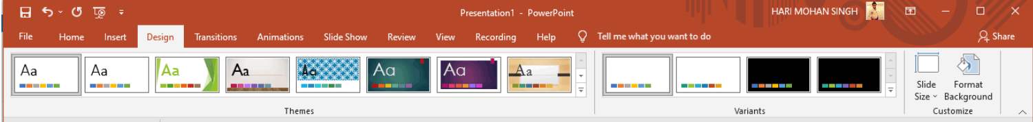 Built in themes missing from Powerpoint Design tab. - Microsoft Q&A