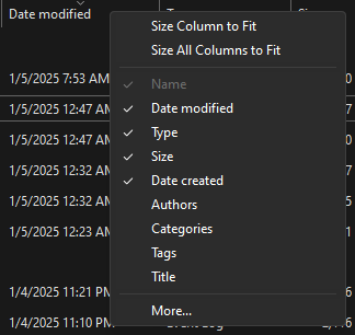 In Windows file explorer, how to sort by date created? - Microsoft Q&A