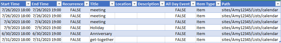 Export The Data From A Sharepoint Calendar - Microsoft Q&a