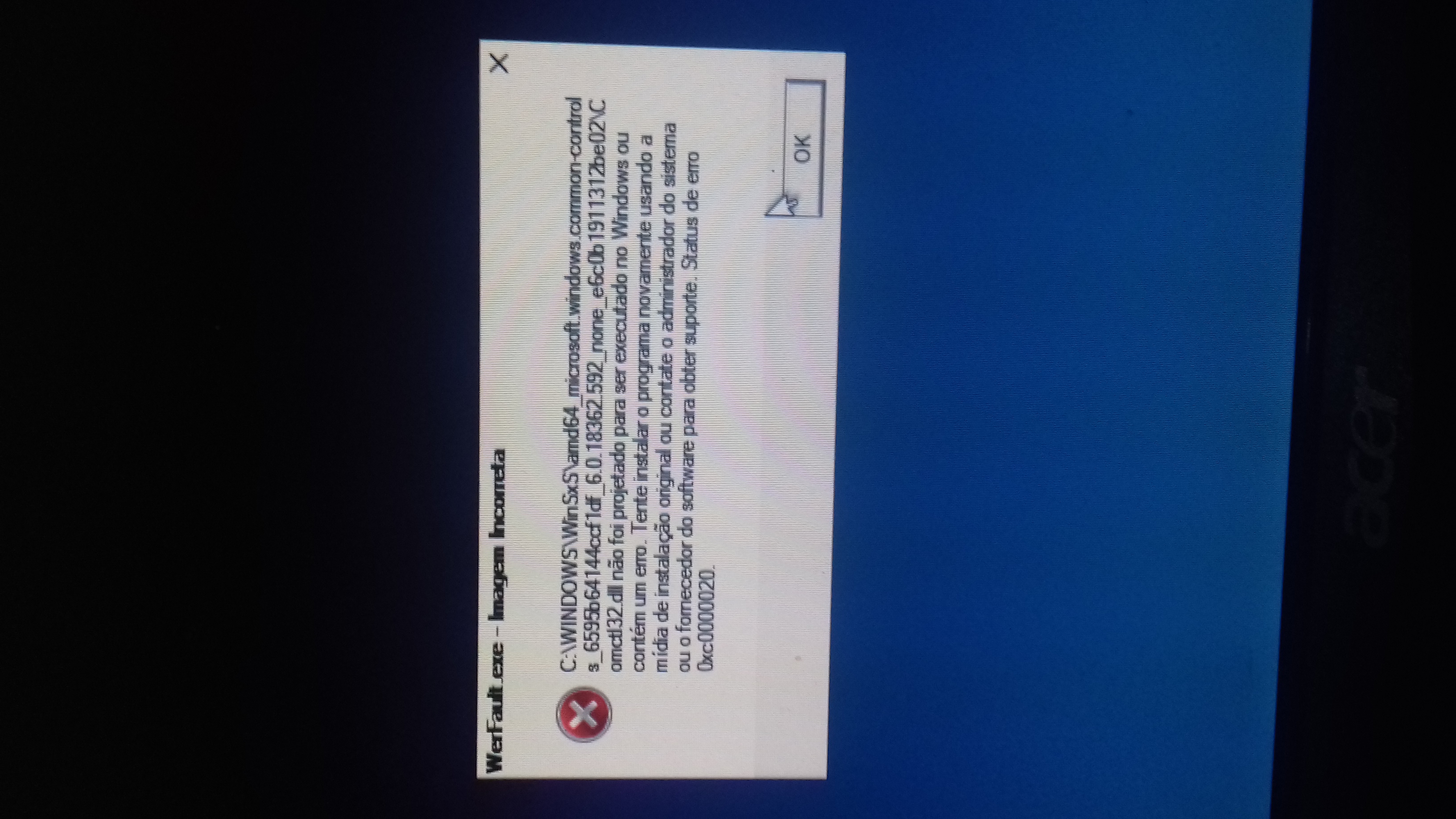 WerFault.exe - Imagem Incorreta - Microsoft Q&A