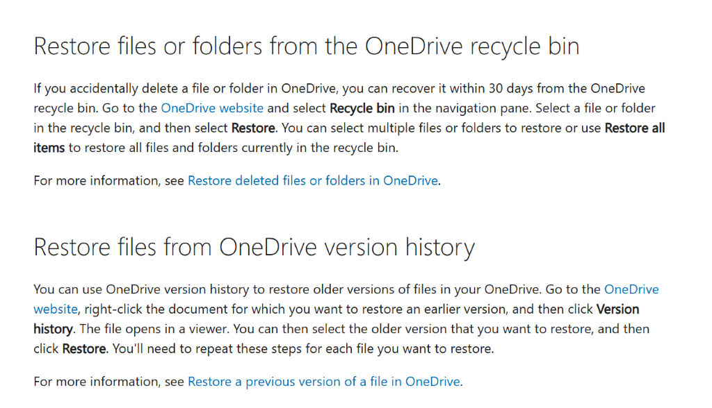 Assistance Needed: Missing/Unaccessible Files on OneDrive - Microsoft Q&A