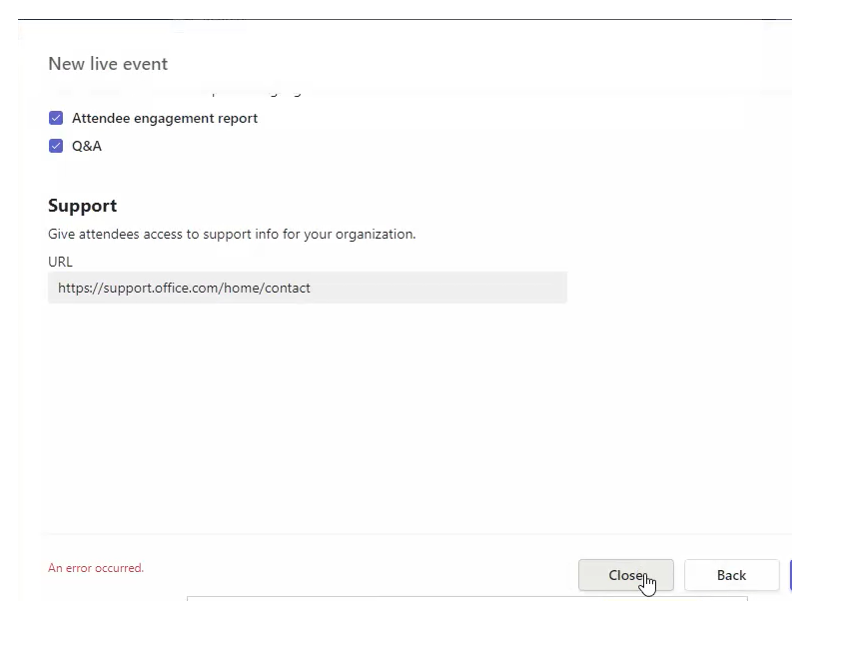 Live Events for Microsoft Teams - Microsoft Q&A