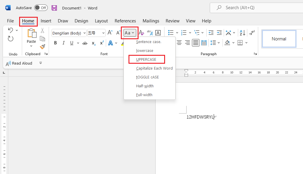 Upppercase letter in excel without formula - Microsoft Q&amp;A