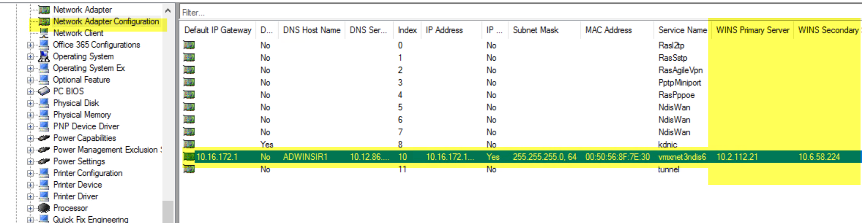 WINS missing in resource explorer - Microsoft Q&A