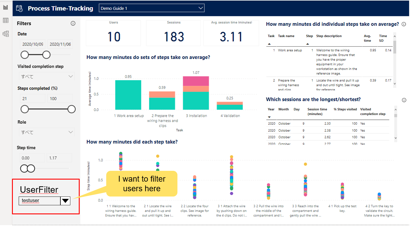 How to get the elapsed time of each step in Dynamics365 Guides for each ...