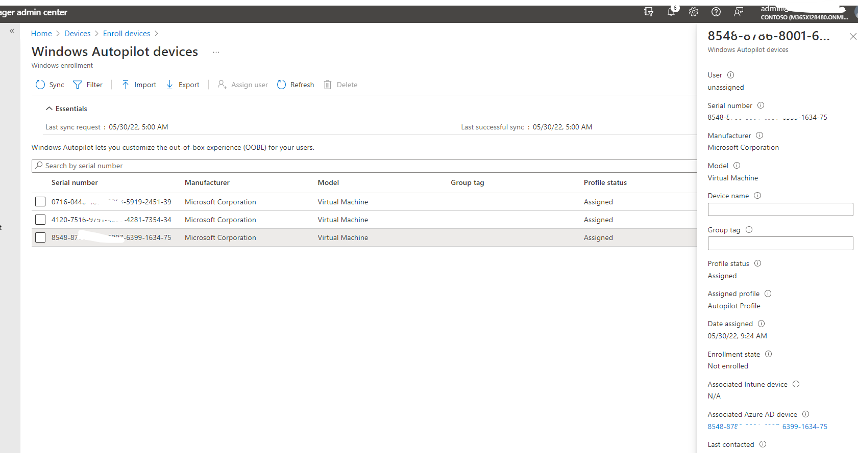 Removing a Windows Autopilot Device from a group would delete the