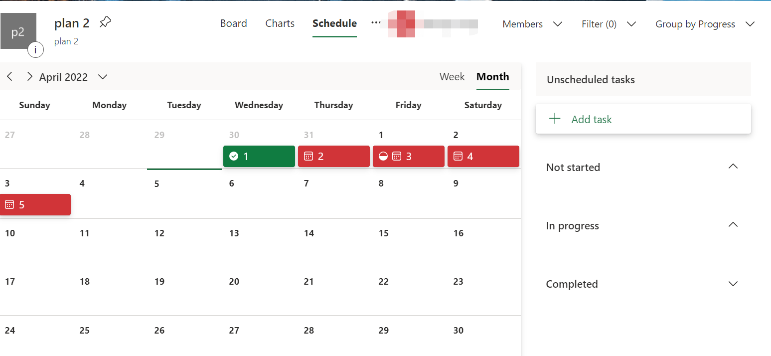 Planner tasks not showing up in the scheduling tab. - Microsoft Q&A