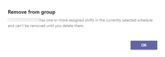 unable to remove a member from group in shift application on teams ...