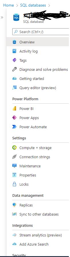 Azure-SQL database unable to find backups and active directory admin ...