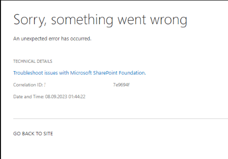 Sharepoint lists - editing view error - Microsoft Q&A