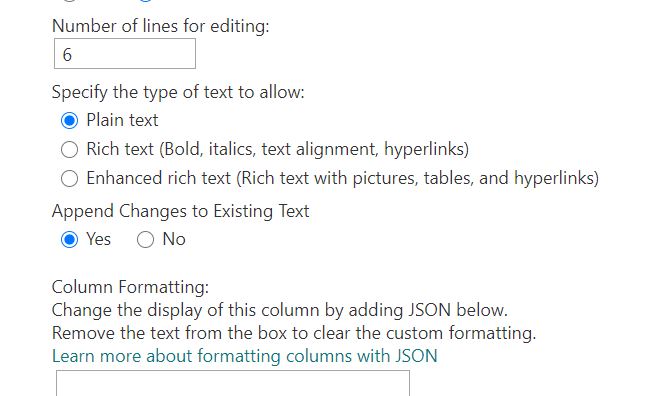 sharepoint-list-append-changes-to-existing-text-removes-text-or-asks-you-to-populate-more-text