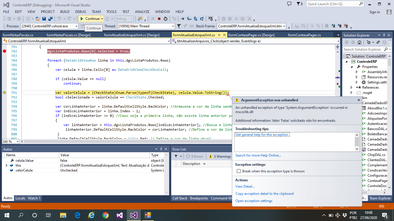 Duvida em um Check - Microsoft Q&A