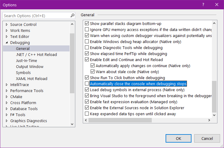 Visual Studio 2022 Console app behaviour - Microsoft Q&A