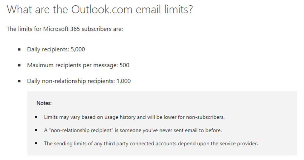 Why am I getting message limit exceeded after sending 20 email messages ...
