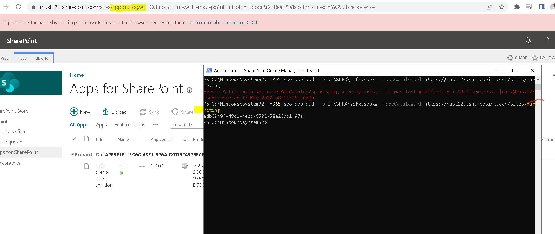 App Catalog site collection is not taking sppkg Microsoft Q&A