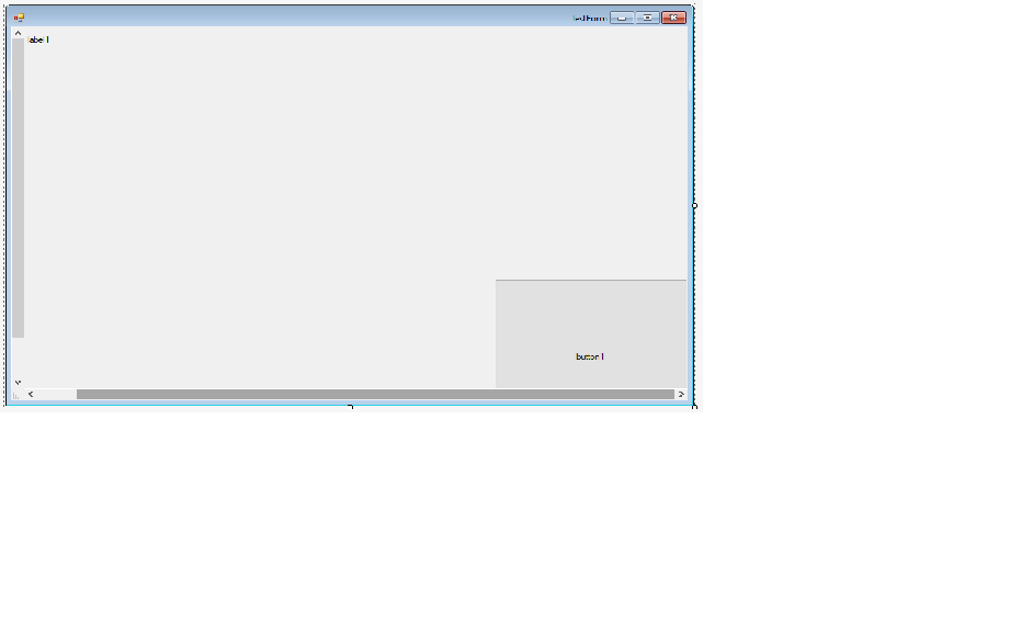 Visual Studio Isolated Shell 2015 In deisgner mode scrollbar is