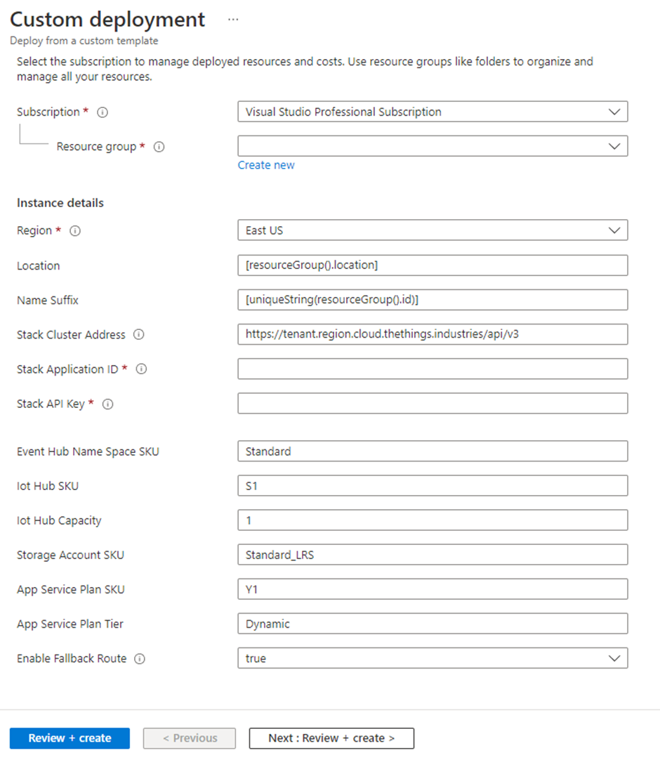 Custom Deployment of IoT-Hub – Error! Help required - Microsoft Q&A