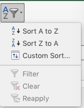 Custom sorting in Pivot Table missing for Mac Excel 2016 - Microsoft Q&A