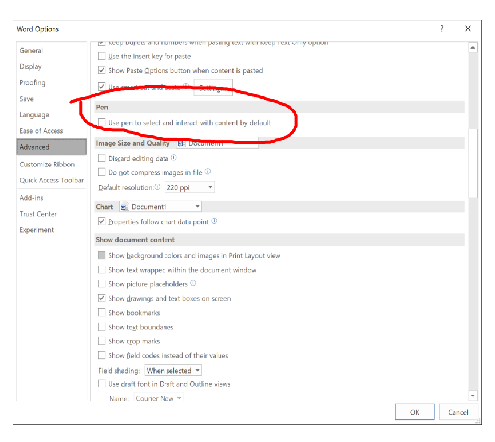How to get Word 365 to automatically enable inking? - Microsoft Q&A