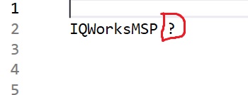 iqworksmsp encode 1