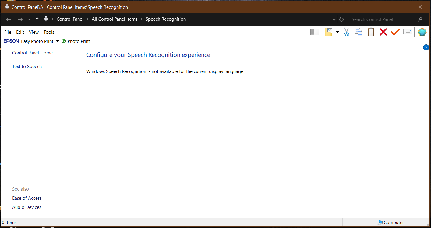 Unable to enable speech recognition under any conditions. - Microsoft Q&A