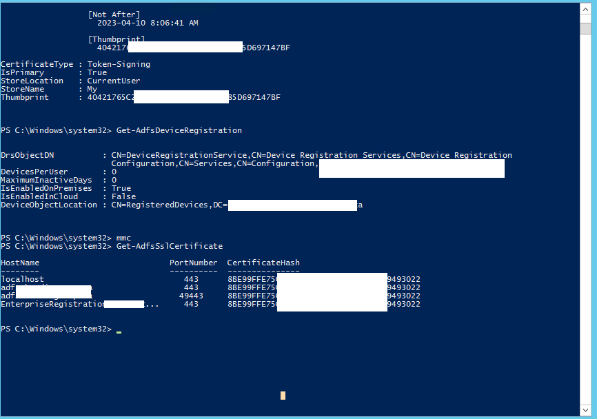 Device Registration service not starting on adfs server Microsoft Q&A