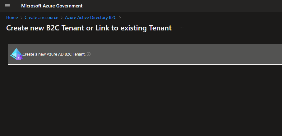Link B2C tenant to Azure Government subscription - Microsoft Q&A
