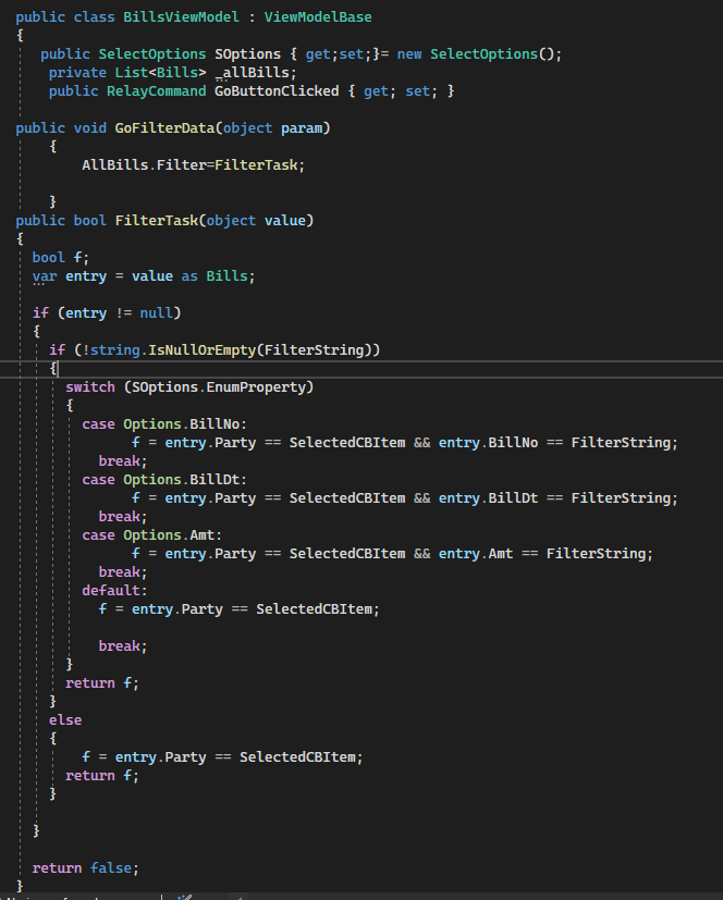 Cascading filter using different control and validation MVVM WPF ...