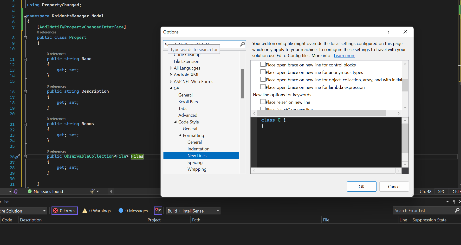 Visual studio 2022 frmating code broken for uwp developers - Microsoft Q&A