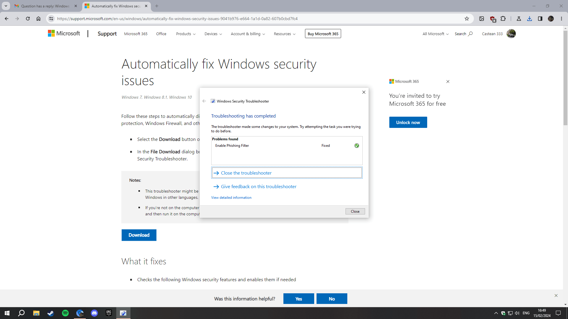 Windows Security - Microsoft Q&A