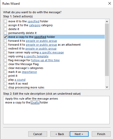 Copy all received mail to new folder - Microsoft Q&A