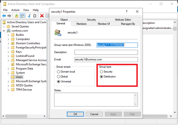 Convert Security Convert DL to security - Microsoft Q&A