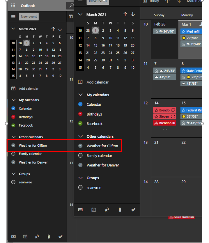 New function/bug changes calendar colors back to default/grey after ...