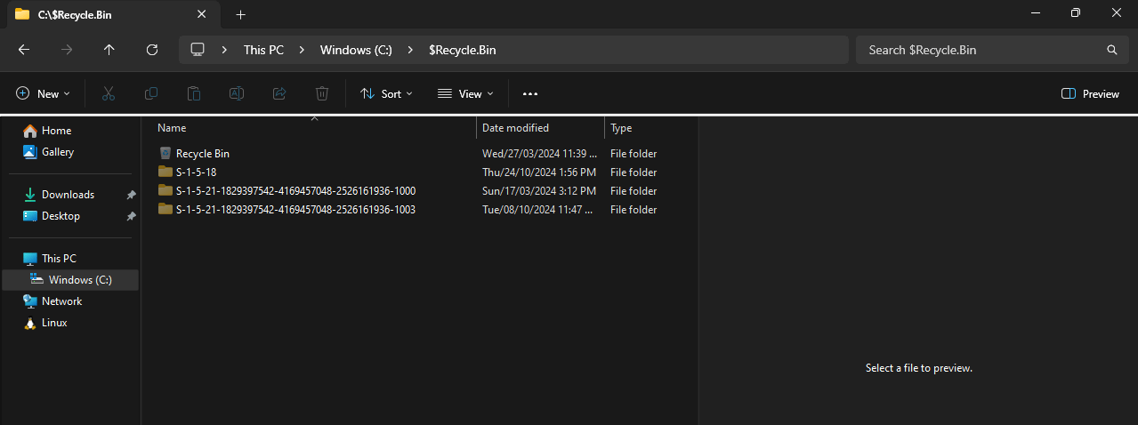 Suspicious account owning C:/ and OneDriveTemp file named after an SID ...