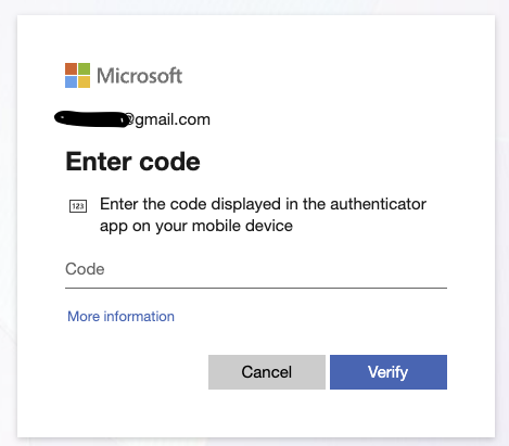 Can't login on my portal.azure.com, it asks for MFA and I never