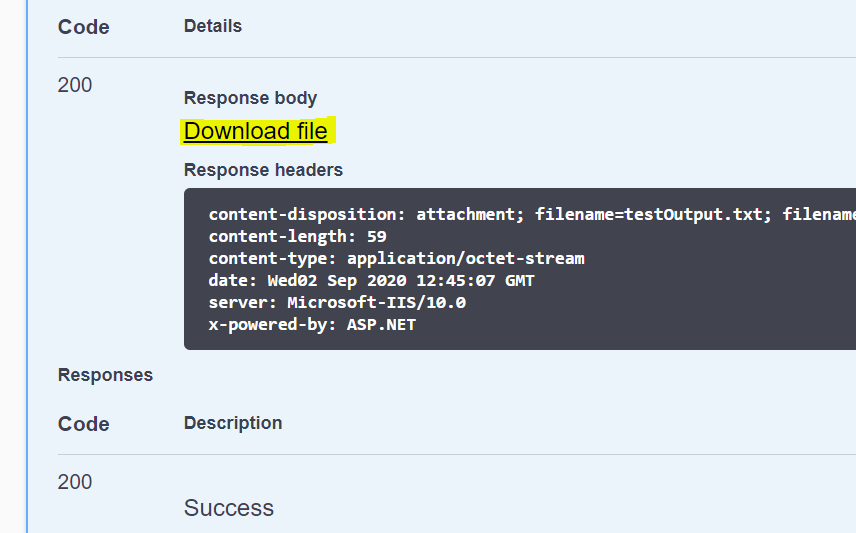 How to download a file in Azure Api Management developers portal ...