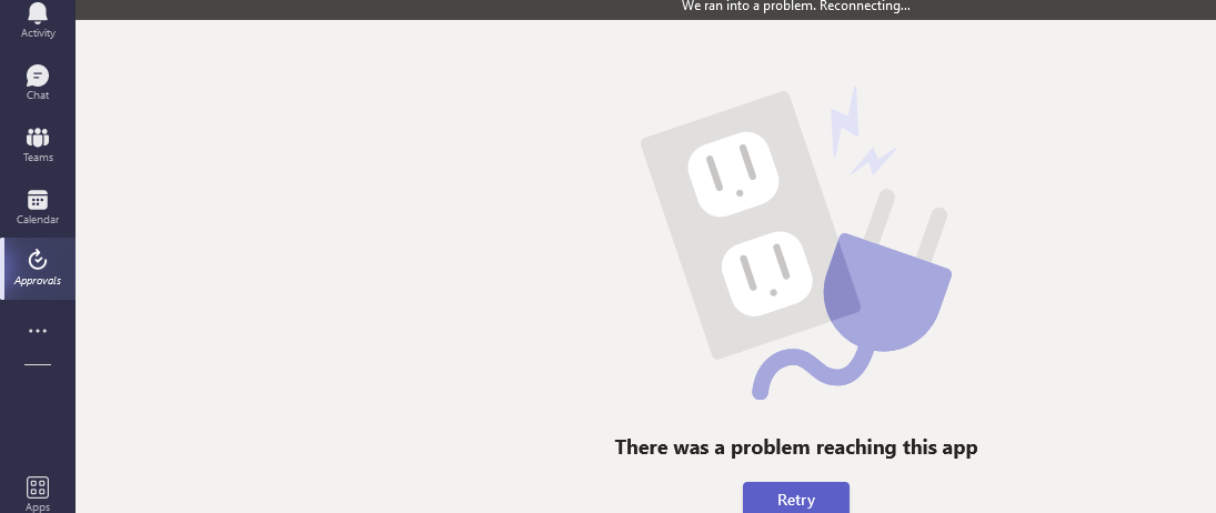 cannot open "approvals" on Microsoft Teams - Microsoft Q&A