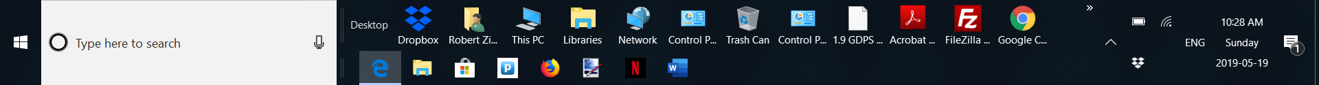 Taskbar showing Desktop icons - Microsoft Q&A