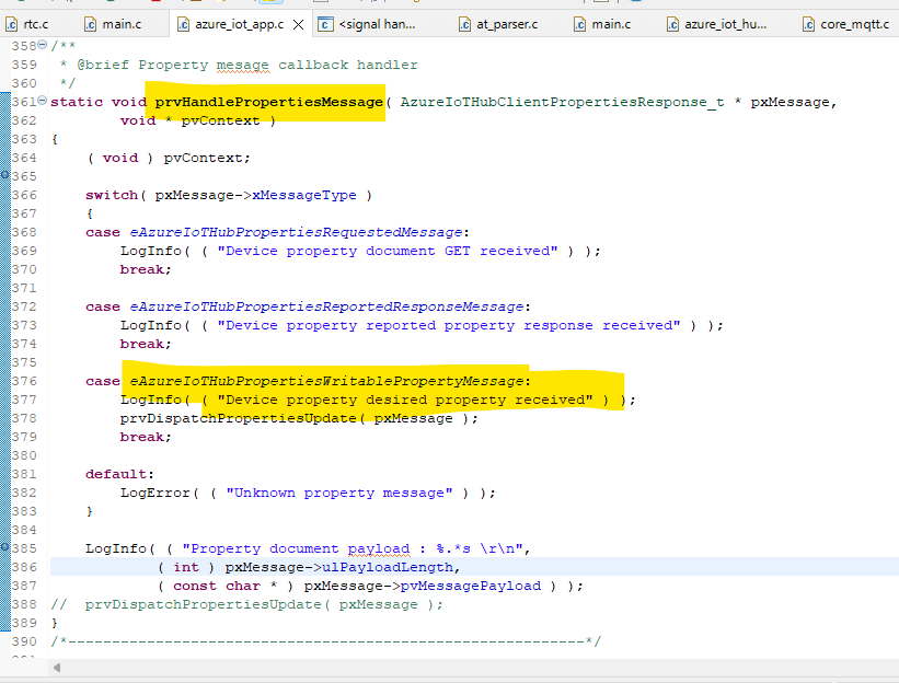 Not able to receive desired properties. - Microsoft Q&A