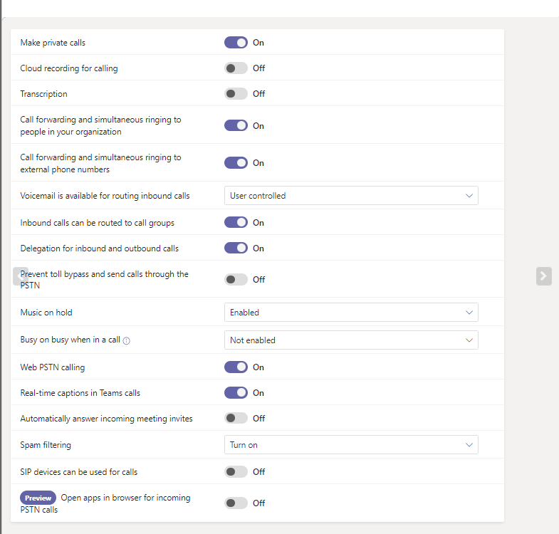 Problem with making changes in TAC under Users ] Voice ] Call Answering Rules Microsoft Q&A