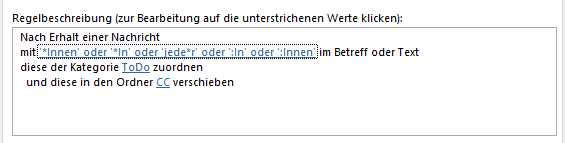 Outlook Rules with : colon do not work correctly - Microsoft Q&A